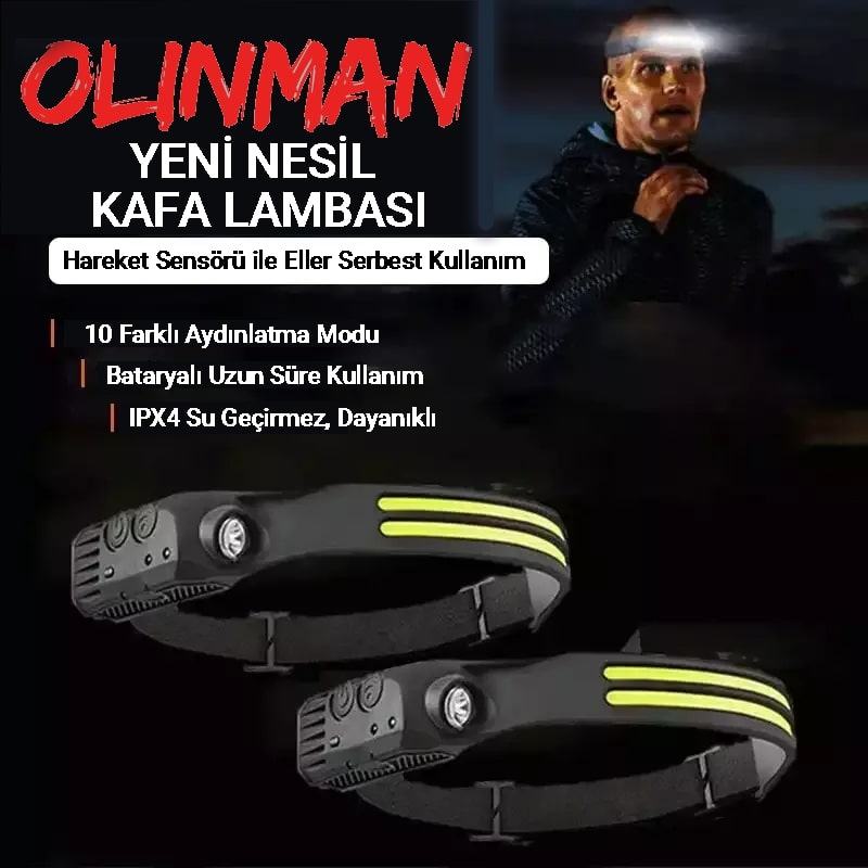 Yeni Nesil Sensörlü Kafa Lambası